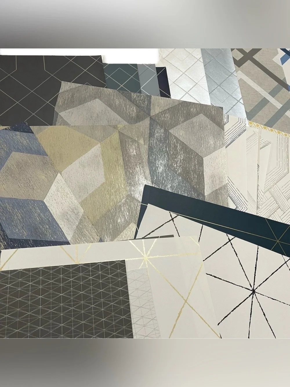 30 Sheets Multicolor Assorted Geometric Patterned wallpaper DIY Sample Sheets